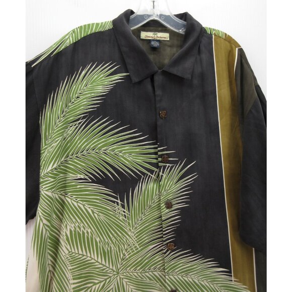 Tommy Bahama Shirt Large Silk Hawaiian Loop Collar AOP Camp Relax - Picture 2 of 12